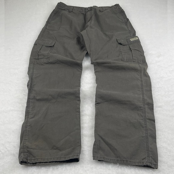 Wrangler Other - Wrangler Cargo Pants Grey Men's 34x34 Ripstop Workwear Straight Leg